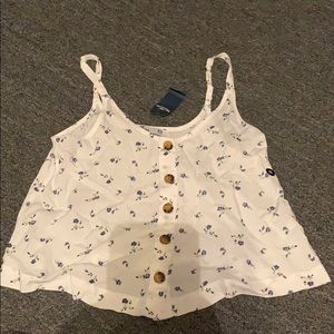hollister white tank top